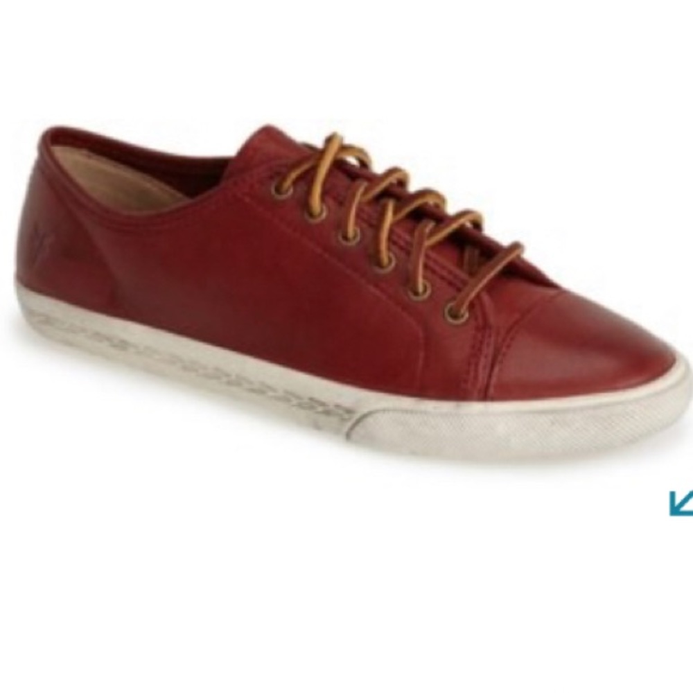 FRYE Mindy Low Leather Sneakers (7)
